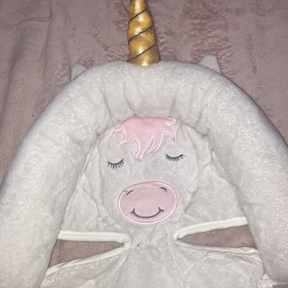 Unicorn car seat cover for babies. Elephant head rest for newborns - Picture 2 of 3